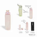 BOTELLA PLASTICO 1000ML HEAD 31374 TAR02