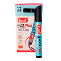 MARCADOR AL AGUA P/REDONDA 420 NEGRO TR1521 TRABI (B12)