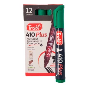 MARCADOR PERM. P/CHANFLE 410 VERDE 6424 TRABI (B12)