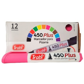 MARCADOR P/PIZARRA 450 ROSA 9525 TRABI (B12)