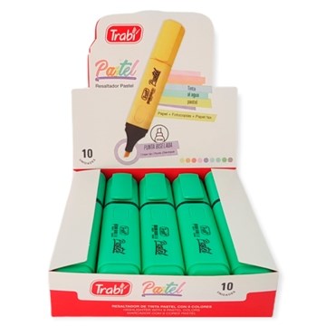 RESALTADOR CHATO PASTEL VERDE TR35978 TRABI (100/1)