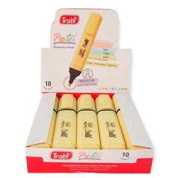 RESALTADOR CHATO PASTEL AMARILLO 15977 TRABI (100/1)