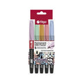 MARCADOR X 5 PERMANENTE 040 FINO PASTEL PM040-E5-PAS FILGO FIL01