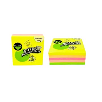 NOTAS AUTOADHESIVAS 75X75 X320 FLUO PIZZINI NA7575320F PZ01
