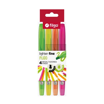 RESALTADOR FINO P/BIS X4 FLUO FILGO SLF-E4-FLU FIL01 (B12)