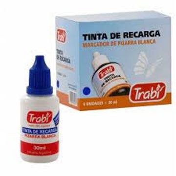 TINTA P/MARCADOR PIZARRA 30ML AZUL TR3421 TRABI (24/6)