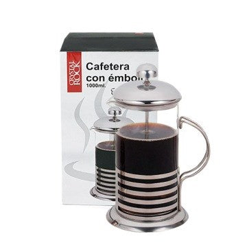 CAFETERA 1000ML VIDRIO C/EMBOLO ACERO INOX  46BA8049 57911331 CR02 DOL01 23123 BEN02