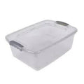 CAJA ORGANIZADORA BAJA 20L TRANSPARENTE C/ TRABA OR20-01S SAO01