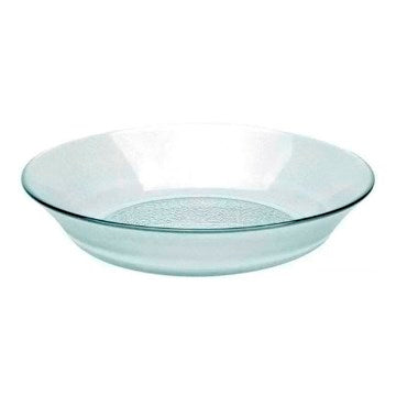 PLATO HONDO VIDRIO ACQUAMARINE FLINT RI62501 RIGOLLEAU DOL01  (B36)