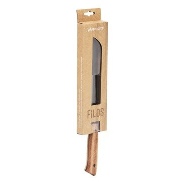 CUCHILLO P/PAN MANGO MADERA 34CM EN BLISTER 3413 BZP01 (B12)