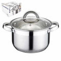 OLLA 26CM ACERO INOX. TRIPLE FONDO T/VIDRIO 6LTS 57915514 CR02
