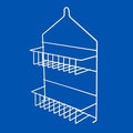 ORGANIZADOR DE DUCHA DOBLE BLANCO-NEGRO 4003-8011 LUV01