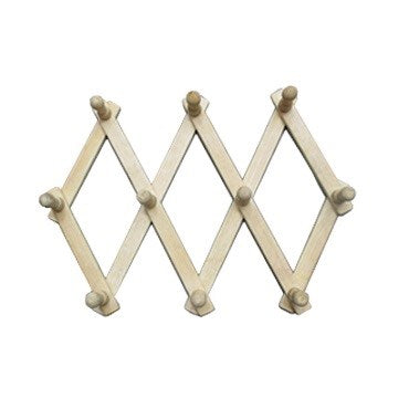 PERCHERO EXTENSIBLE MADERA P/PARED 10 GANCHOS 57910993 CR02
