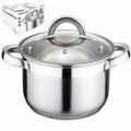 OLLA 30CM ACERO INOX. TRIPLE FONDO T/VIDRIO 11LTS 57915515 CR02