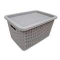 CANASTO RECT. 26,2X19X14,3CM 5L C/TAPA RATAN COL. VS OR26-05S-OR26-01S-OR26-03S SAO01