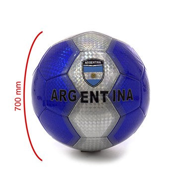 PELOTA DE FUTBOL N5 ARGENTINA METALIZADA PF23 DRE01