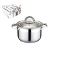 OLLA 16CM ACERO INOX. TRIPLE FONDO T/VIDRIO 1.25LTS 57915510 CR02