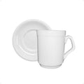 JARRO CAFE AMERICANO C/PLATO CERAMICA BLANCA 5011 RES01 (B24)