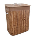 CESTO P/ROPA 50CM BAMBOO OSCURO C/TELA 304639 301447 PCU01