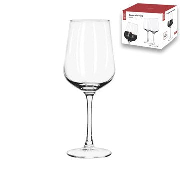 COPA VINO X6 435ML DEGUSTACION VIDRIO EN CAJA 6675749 CR02