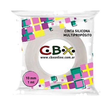CINTA ADHESIVA 10X1MTS SILICONA CBX