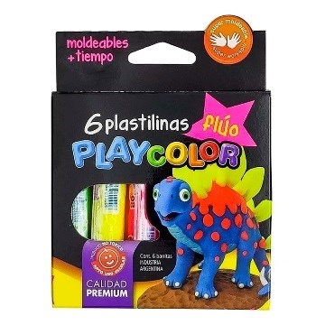 PLASTILINA X 6UNID. FLUO SURT. 1583 FAI01