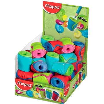 SACAPUNTAS PLASTICO BOOGY C/DEPOSITO MAPED 063311 MAP01 (B30)