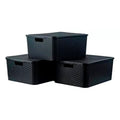 CANASTO RECTANGULAR 20X25 C/TAPA T/RATAN NEGRO  062.012.003 SAO01