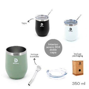 MATE DISCOVERY 350ML TERMICO C/TAPA  COL. SURT. 18497 TAR02