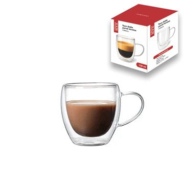 TAZA CAFE 150ML DOBLE VIDRIO C/ASA 57917150 CR17150 FG240011 ORI02 CR02