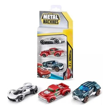 SET AUTITOS X3 EN CAJA ZURU METAL MACHINES 7483 IMS02