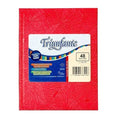 CUADERNO  48HJ 19X24 T/D LISO ARAÑA ROJO 448027 TRIUNFANTE TEC02