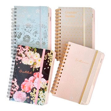 CUADERNO 14X20 DELUXE T/DURA C/ESPIRAL ESCALONADO 1097 REY02