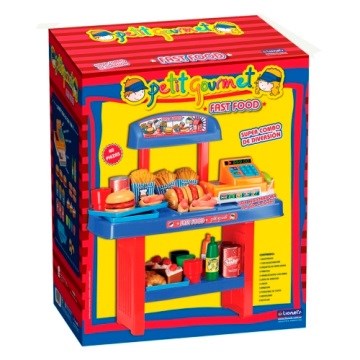 FAST FOOD 40 PIEZAS C/SCANNER C/LUZ  CAJA P.GOURMET 2003 LIO01
