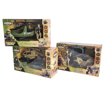 SET MILITAR C/VEHICULO Y ACCESORIOS EN CAJA 55532 55530 55531 SEB01