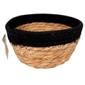 CANASTA 17X9CM SEAGRASS BORDE BCO/NGRO 25602982 25602983 TAL01
