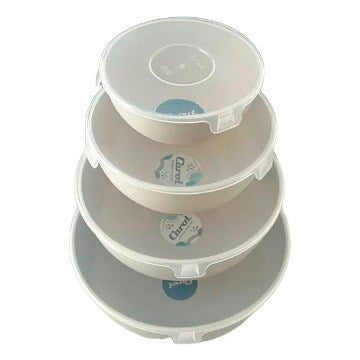SET X4 BOWLS APILABLES C/TAPA 34000 CAROL CAR15