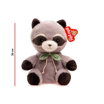 ANIMALES 30CM MAPACHE ZORRO VACA C/MOÑO 8235 8234 8230 PHI PHI