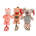 CUNERO MUSICAL 22CM  ANIMALITOS NORDICOS COLOR PASTEL 6305 PHI PHI