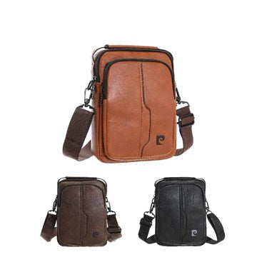 MORRAL 24X17X6CM PU PIERRE CARDIN C/2 DIVISIONES PRINCIPALES Y 1 BOLSILLO TRASERO C/ CIERRE. CORREA