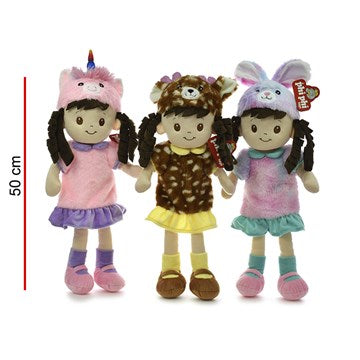 MUÑECA CON DISFRAZ 50CM 1685 PHI PHI