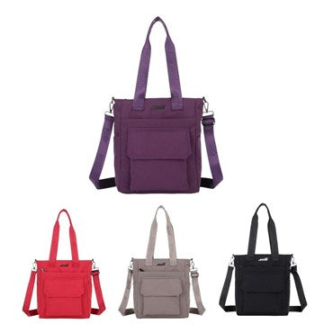 CARTERA 35X27CM DEPORTIVA NYLON BOLSILLO FRONTAL, BOLSILLO TRASERO CON CIERRE, BOLSILLOS LATERALES,