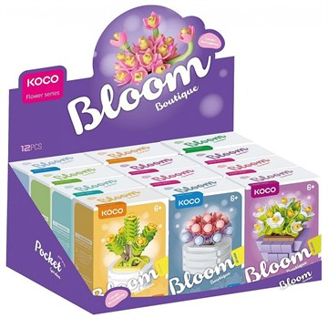 MINI BLOQUES KOCO SUCULENTAS KC1001-12 PUB02