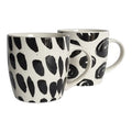 JARRO MUG 320ML BLANCO C/NEGRO C6504 DEC01