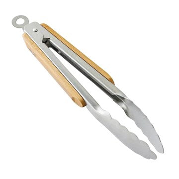 PINZA 34CM ACERO C/MANGO ACACIA 1244 BZP01 (P)