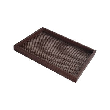 BANDEJA 29,5X18,5CM MADERA C/BASE PVC 045BA9379A DOL01