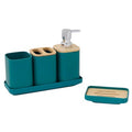 SET BAÑO X5 PZAS PLASTICO C/BAMBU BA3005 VGO01