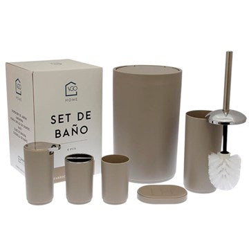 SET BAÑO X6 PLZAS PLASTICO BA3009 VGO01