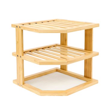 REPISA ESQUINERA 25X25X23CM BAMBU 06-11 WOO01