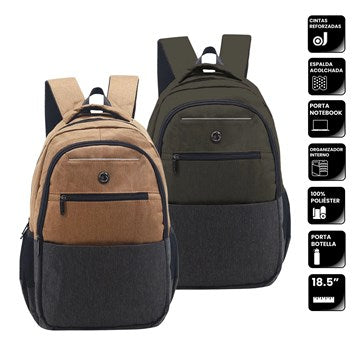 MOCHILA 47X31X15CM PORTANOTEBOOK COMBINADA UNICROSS 62.5800015 LSE01 (P)